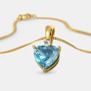 Heartfelt Aquamarine Pendant