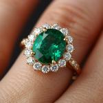 Royal Emerald Cascade Ring