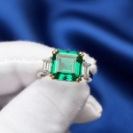Royal Emerald Cascade Ring