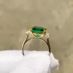 Royal Emerald Cascade Ring